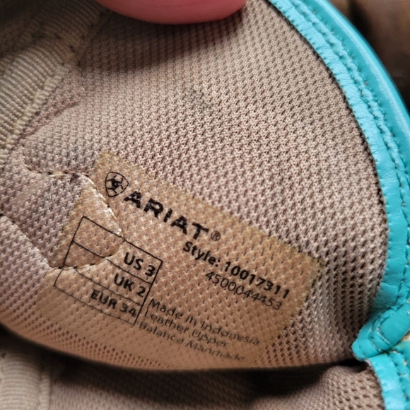 Ariat Crossroads Western Boots Youth Size 3 Cheetah Print - Picture 5 of 9